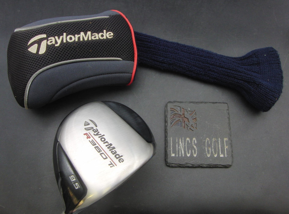 TaylorMade R360 Ti 9.5° Driver Stiff Graphite Shaft TaylorMade Grip + Head Cover