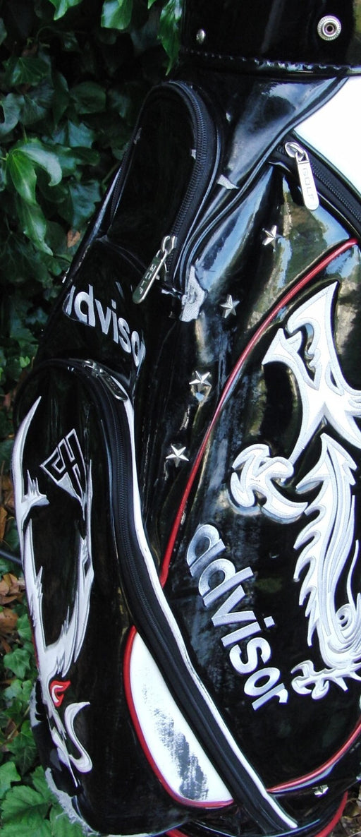 5 Division Advisor Black Strap Cart Carry Golf Club Bag*