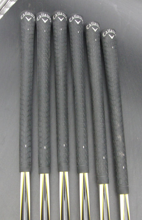 Set of 6x Callaway Warbird 5-PW Irons Regular Graphite Shafts Callaway Grips*
