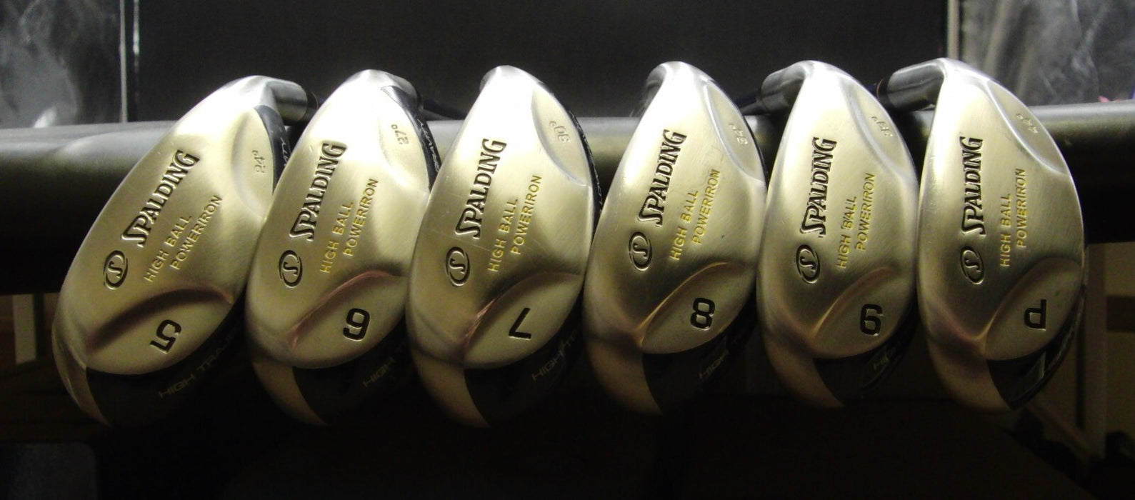 Set of 6 x Spalding High Ball Irons 5-PW Regular Graphite Shafts Spalding Grips*