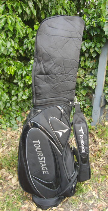 7 Division Bridgestone TourStage Golf Stand Cart Carry Trolley Golf Clubs Bag**