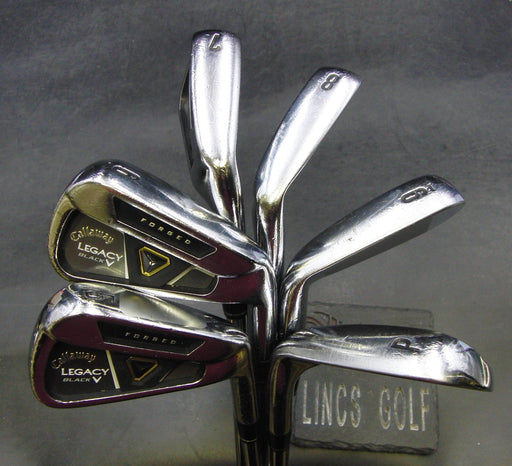 Set of 6 x Callaway Legacy Black Forged Irons 5-PW Stiff Steel Shafts*
