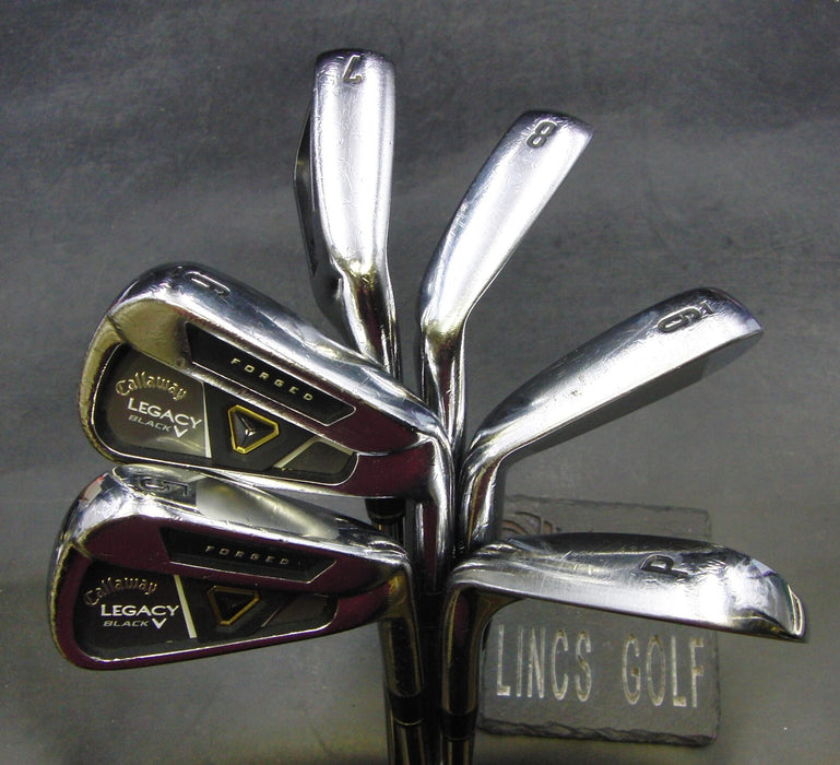 Set of 6 x Callaway Legacy Black Forged Irons 5-PW Stiff Steel Shafts*