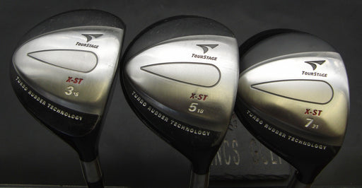 Set of 3 Bridgestone TourStage X-ST 3+5&7 Woods Stiff Graphite Shafts
