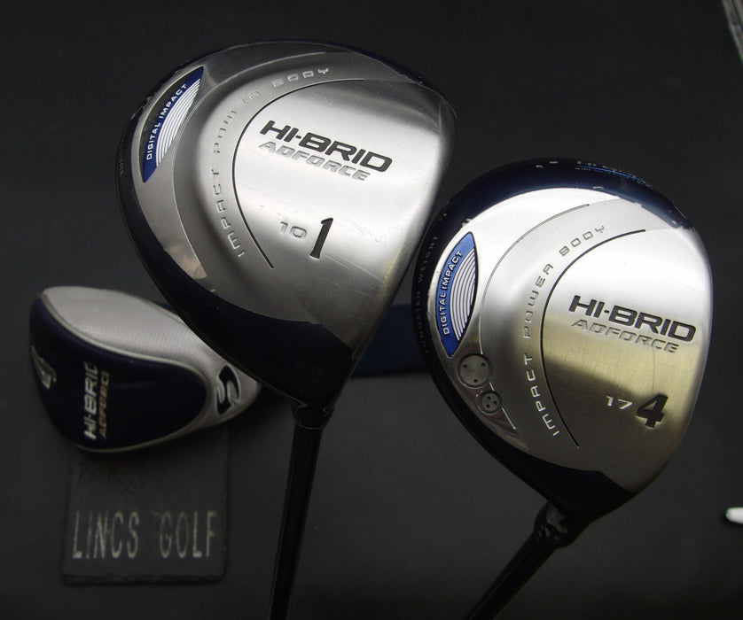 Set of 2 Dunlop Hi-Brid Adforce 10° Driver & 17° 4 Wood Regular Graphite Shafts