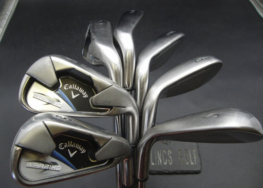 Set of 7x Callaway WarBird 5-SW Irons Uniflex Steel Shafts Callaway Grips