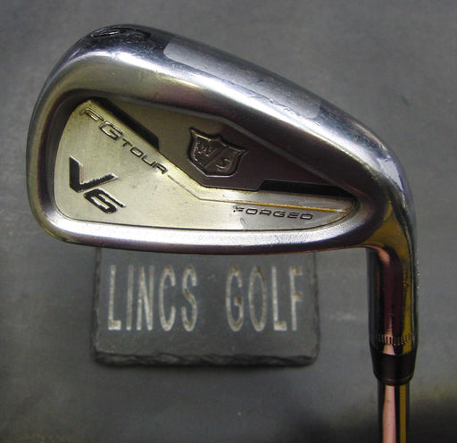 Wilson Staff FG Tour V6 Forged 6 Iron Stiff Steel Shaft Golf Pride Grip