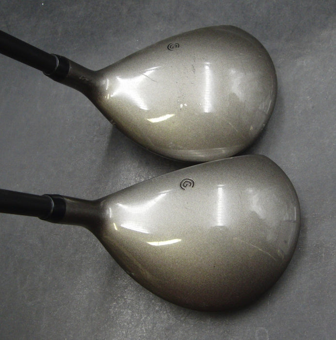 Set of 2 Cleveland Quadpro 13° 3 & 17° 4 Woods Regular Graphite Shafts