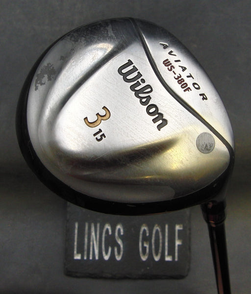 Wilson WS-380F Aviator 15° 3 Wood Stiff Graphite Shaft Wilson Grip