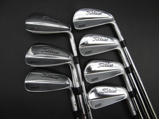Set of 7x Titleist 718 MB Forged Irons 4-PW Stiff Steel Shafts*