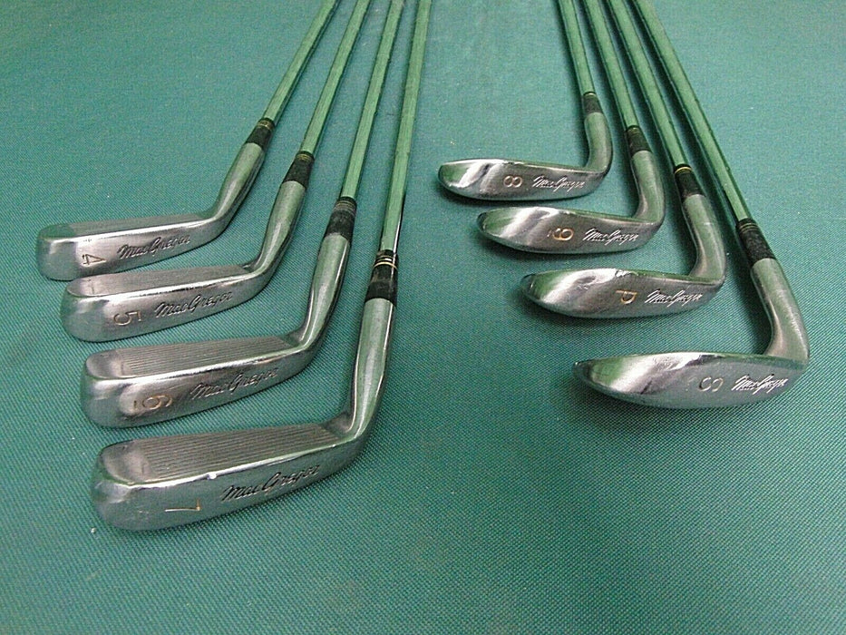Set Of 8 x MacGregor Reverse Draft Irons 4-SW Regular Steel Shafts