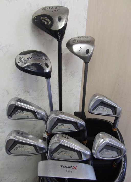 Set Of Callaway Legacy Forged 5-PW Irons + 3 + 4 Callaway Wood + Driver + Putter