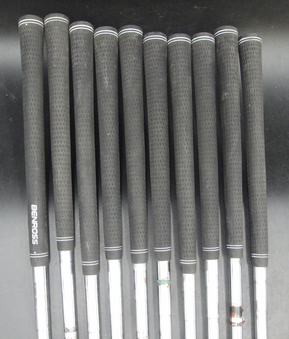 Set of 10 x MacGregor Tourney Combo Irons 3-SW Stiff Steel Shafts Benross Grips