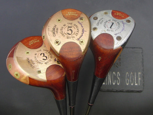 Set of 3 Hiro Honma High Powered 3 Wood+5 Wood +Driver Regular Graphite Shafts