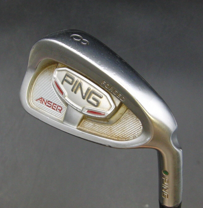 Ping Anser Forged Green Dot 8 Iron Stiff Steel Shaft Lamkin Grip