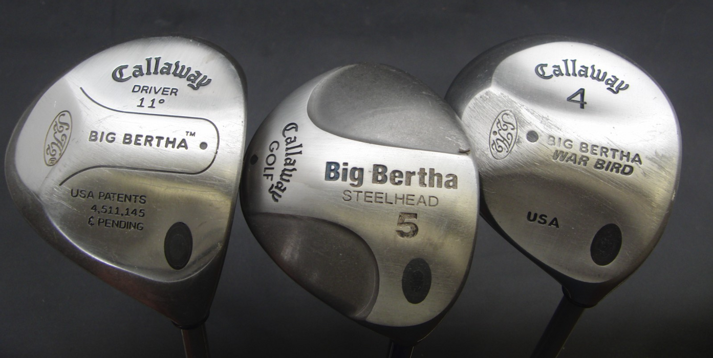 Set of Callaway Big Bertha Irons 3-PW+AW + Callaway Driver + 4 + 5 Wood + Putter
