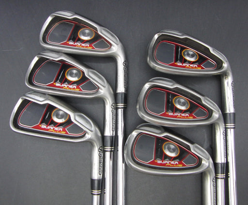 Set of 6x TaylorMade Burner Plus 5-PW Irons Stiff Steel Shafts TaylorMade Grips*