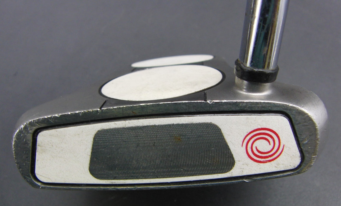 Odyssey Mid White Steel 2-Ball Belly Putter Steel Shaft 105cm Length Psyko Grip