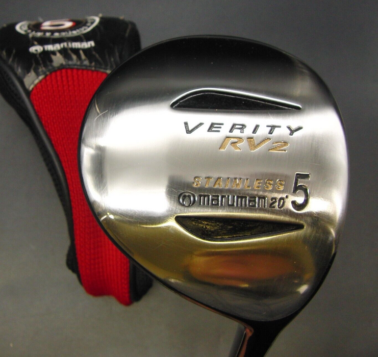 Japanese Maruman Verity RV2 20° 5 Wood Regular Steel Shaft + Head Cover