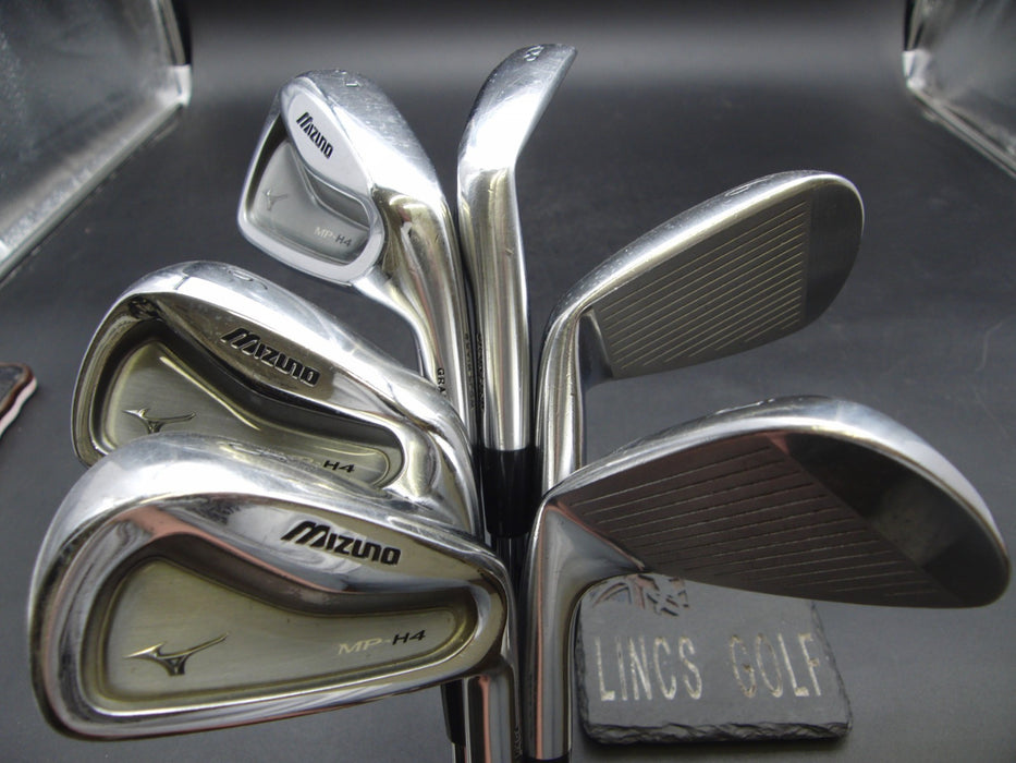 Set of 6x Mizuno MP-H4 GF Forged Irons 5-PW Stiff Steel Shafts GolfPride Grips