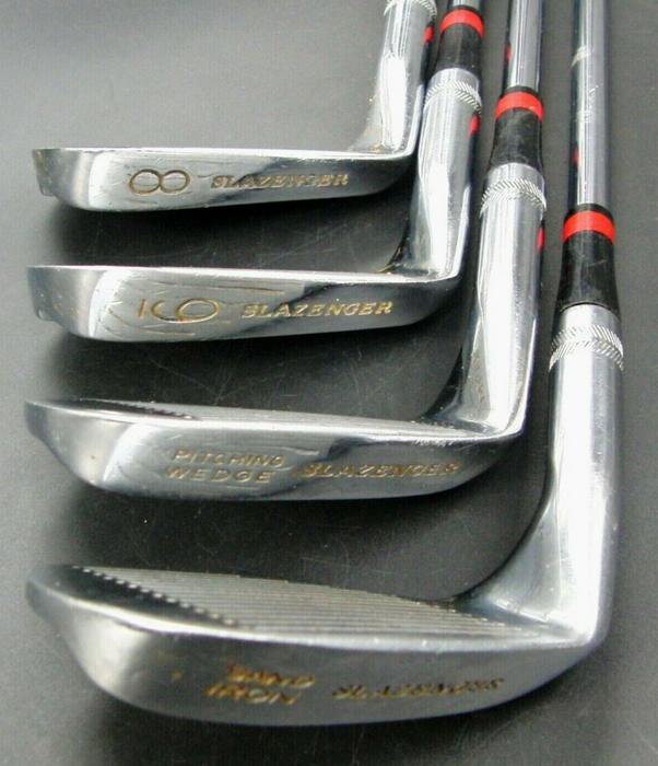 Vintage Set Of 9 x Slazenger AMBASSADOR 3-SW Irons Powerflex Steel Shafts