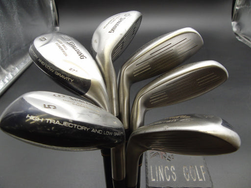 Set of 6x Spalding High Ball Irons 5-PW Regular Graphite Shafts Spalding Grips*