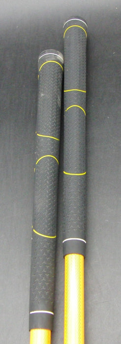 Set of 2 Cobra S3 Max 4 Hybrid + 5 Hybrid Stiff Graphite Shafts Black Grips + HC