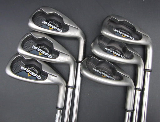 Set of 6x Callaway Warbird 6-SW Irons Uniflex Steel Shafts Callaway Grips*