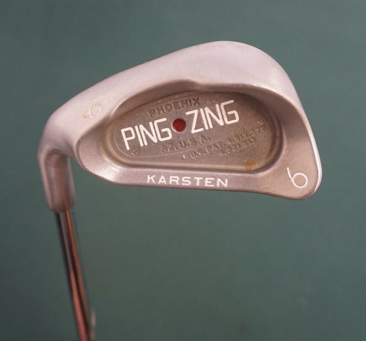 LeftHanded Ping Zing Maroon Dot 6 Iron Regular Steel Shaft Ping Grip