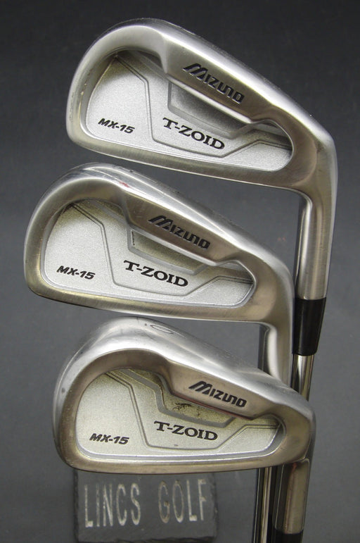 Set of 3 Mizuno T-Zoid MX-15 3+4+6 Irons Stiff Steel Shafts Mizuno Grips