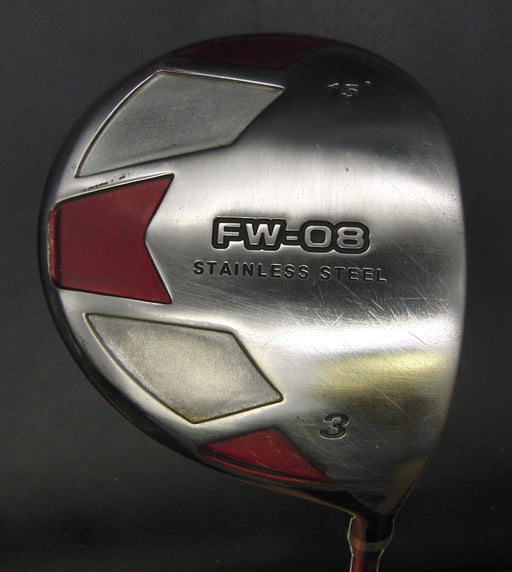 FW-08 Stainless 15° 3 Wood Regular Graphite Shaft Izanahi Studio Grip