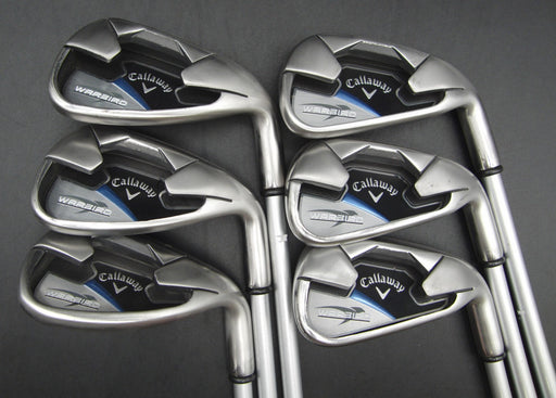 Set of 6x Callaway WarBird Irons 5-9+SW Regular Graphite Shafts Callaway Grips