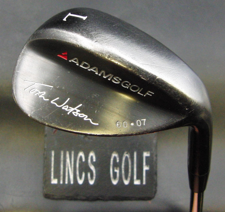 Adams Golf Tom Watson 60.07 L Lob Wedge Wedge Flex Steel Shaft Golf Pride Grip