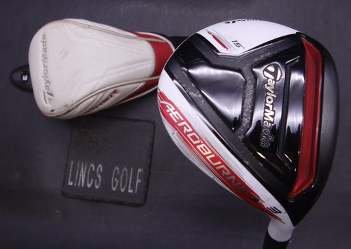 TaylorMade AeroBurner 15° 3 Wood Stiff Graphite Shaft White Grip & HC*