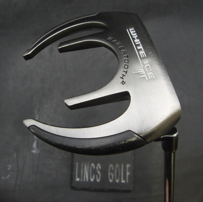 Odyssey White Ice Sabertooth 2 Putter Steel Shaft 87cm Length Psyko Grip*