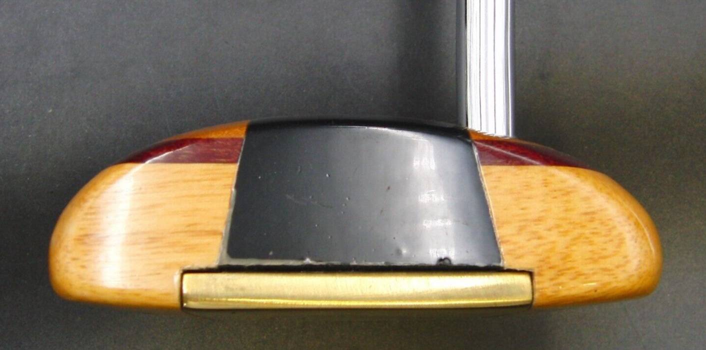 Vintage Persimmon Purpleheart Pear P3 Putter Steel Shaft 90cm Length G/P Grip