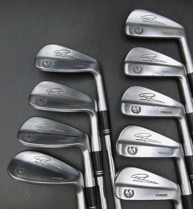 Set of 9 x Cobra Greg Norman Forged Irons 3-SW Regular Steel Shafts Cobra Grips