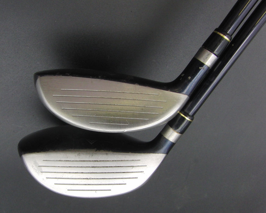 Set of 2 Tobunda VT 5 Wood & 7 Hybrid Regular Graphite Shafts Black Grips