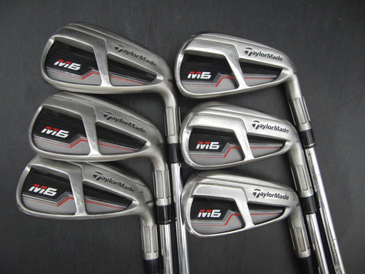 Set of 6x TaylorMade M6 5-PW Irons Stiff Steel Shafts with Grips