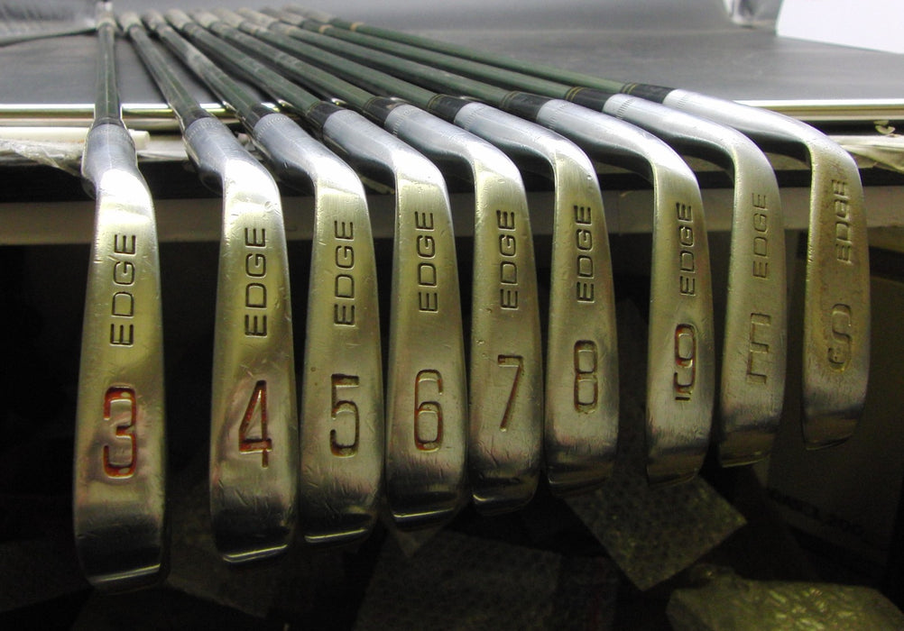 Set of 9x Ben Hogan Edge Forged 3-SW Irons Regular Graphite Shafts Black Grips