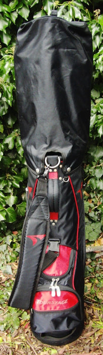 5 Division TourStage Black/Red Carry Trolley Cart Golf Clubs Bag