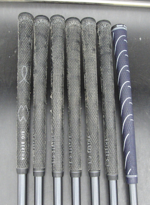 Set of 7x Callaway Big Bertha 2002 Irons 5-10+SW Regular Graphite Shafts*