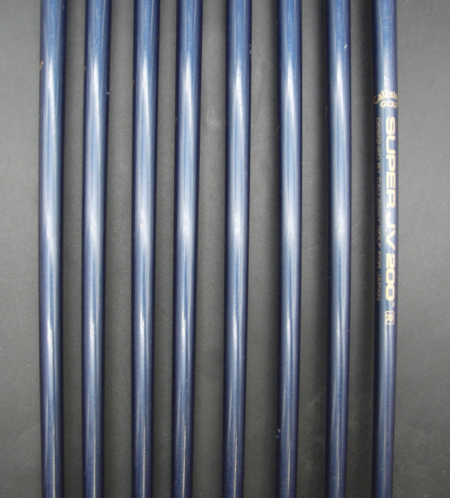 Set of 8x Callaway Big Bertha X-12 5-SW + AW Irons Regular Graphite Shafts