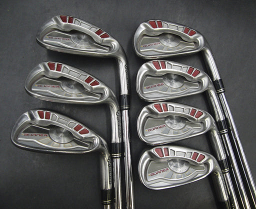 Set of 7 x TaylorMade Burner Japanese Model Irons 5-PW+AW Stiff Steel Shafts*