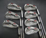 Set of 7 x TaylorMade Burner Japanese Model Irons 5-PW+AW Stiff Steel Shafts*