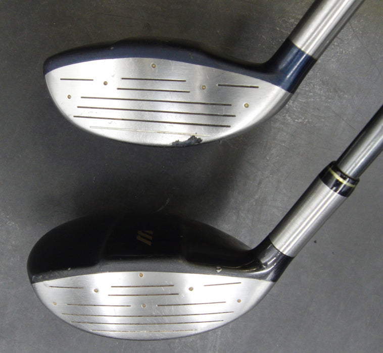 Set of 2 Mizuno T-Zoid  15° 3 + 18° 5 Woods Stiff Graphite Shafts