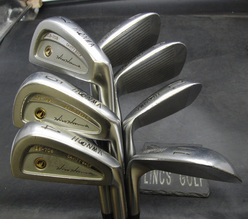 Set of 8x Honma LB-708 Irons 4-11 Regular Graphite Shafts HiroHonma Grips*