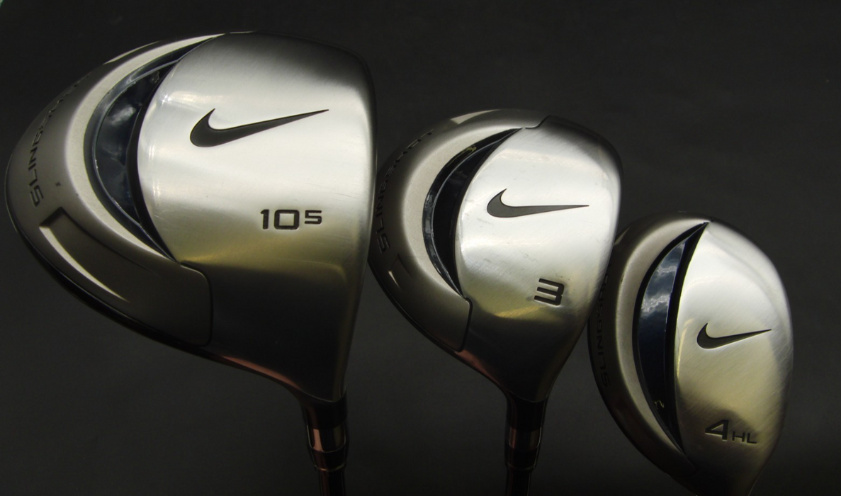 Set Of Nike Slingshot 5-PW/SW Irons + Nike 3 Wood + 4 Hybrid + Driver + Putter