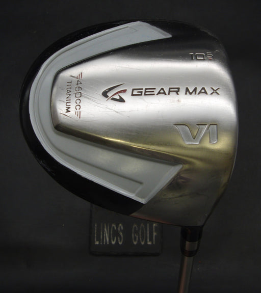 Gear Max V1 460cc Titanium 10.5° Driver Stiff Graphite Shaft Gear Max Grip