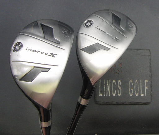 Set of 2 Yamaha Inpres X 21° 4+ 24° 5 Hybrids Regular Graphite Shafts
